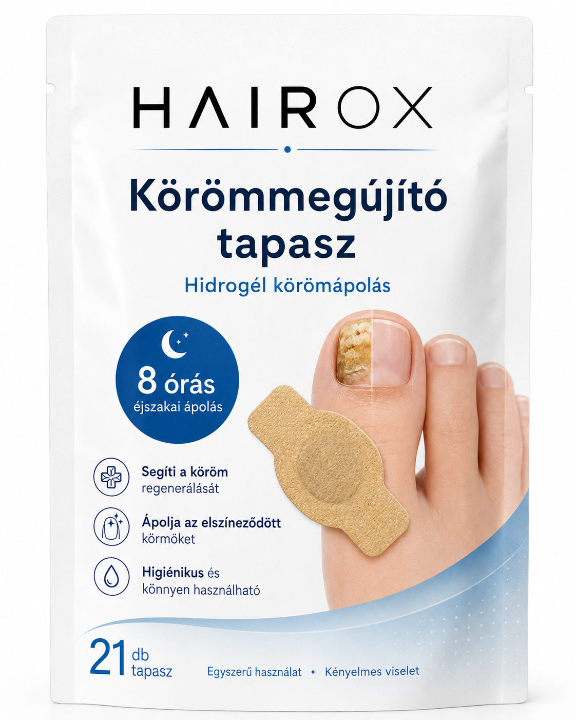 HAIRROX - KÖRÖMMEGÚJÍTÓ TAPASZ - 21 DB/DOBOZ